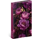 Kép 1/2 - Realsystem Mágnessel záródó heti naptár nagy, 2026 - Purple Flowers