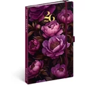 Kép 1/3 - Realsystem Design heti naptár/notesz, 2026 - Purple Flowers