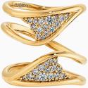 Swarovski Gilded Tr:Gyűrű Wide Czwh/Gos 55 Swarovski Gilded Tr:Gyűrű Wide Czwh/Gos 55