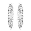 Swarovski Matrix: Fülbevaló Hoop M Whi/Rhs Swarovski Matrix: Fülbevaló Hoop M Whi/Rhs