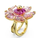 Kép 2/3 - Swarovski Idyllia Gyűrű dupla Shank Pink/Gos 60