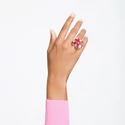 Kép 3/3 - Swarovski Idyllia Gyűrű dupla Shank Pink/Gos 60