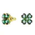 Kép 2/3 - Swarovski Idyllia: Fülbevaló Stud Clover Gre/Gos