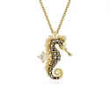 Kép 1/3 - Swarovski Idyllia: Nyaklánc Seahorse S Cre/Gos