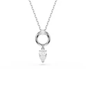 Kép 1/5 - Swarovski Mesmera: Nyaklánc Pear Whi/Rhs