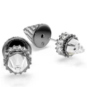 Kép 3/4 - Swarovski Sublima: Fülbevaló Spikes Whi/Rus