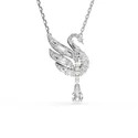 Kép 1/5 - Swarovski Swan: Nyaklánc Drop Whi/Rhs