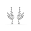 Kép 2/4 - Swarovski Swan: Fülbevaló Whi/Rhs