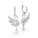 Kép 3/4 - Swarovski Swan: Fülbevaló Whi/Rhs