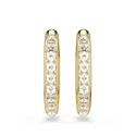 Kép 2/5 - Swarovski Dextera: Fülbevaló Mn Hoop Cre/Gos