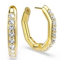 Kép 3/5 - Swarovski Dextera: Fülbevaló Mn Hoop Cre/Gos