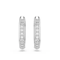 Kép 2/4 - Swarovski Dextera: Fülbevaló Mn Hoop Whi/Rhs