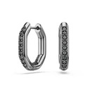 Kép 1/4 - Swarovski Dextera: Fülbevaló Mn Hoop Cry Sini/Rus