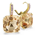 Kép 3/4 - Swarovski Millenia: Fülbevaló Square Lcto/Gos