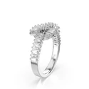 Kép 2/5 - Swarovski Matrix: Gyűrű Knot Whi/Rhs 60