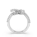 Kép 3/5 - Swarovski Matrix: Gyűrű Knot Whi/Rhs 60