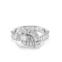 Kép 1/5 - Swarovski Matrix: Gyűrű Knot Whi/Rhs 50