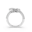 Kép 3/5 - Swarovski Matrix: Gyűrű Knot Whi/Rhs 50