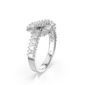 Kép 2/5 - Swarovski Matrix: Gyűrű Knot Whi/Rhs 52