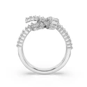 Kép 3/5 - Swarovski Matrix: Gyűrű Knot Whi/Rhs 52