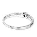 Kép 5/5 - Swarovski Matrix: Karkötő Knot Whi/Rhs M