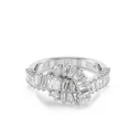 Kép 1/5 - Swarovski Matrix: Gyűrű Knot Whi/Rhs 55