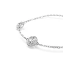 Kép 4/5 - Swarovski Una: Karkötő Double Side Cre/Rhs M