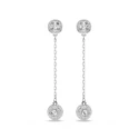 Kép 1/5 - Swarovski Una: Fülbevaló Cre/Rhs