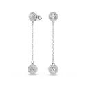 Kép 2/5 - Swarovski Una: Fülbevaló Cre/Rhs