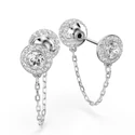 Kép 4/5 - Swarovski Una: Fülbevaló Cre/Rhs