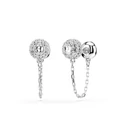 Kép 5/5 - Swarovski Una: Fülbevaló Cre/Rhs