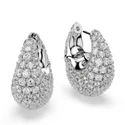 Kép 3/4 - Swarovski Sublima: Fülbevaló L White/Rhs