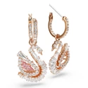 Kép 3/4 - Swarovski Swan: Fülbevaló Pink Pin/Ros