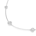 Kép 5/6 - Swarovski Una: Nyaklánc Double Side Cre/Rhs