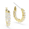 Kép 3/4 - Swarovski Matrix: Fülbevaló Mn Hoop White/Gos