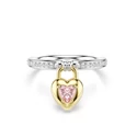 Kép 1/6 - Swarovski Idyllia: Gyűrű Heart Mul/Mix 60
