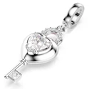 Kép 3/6 - Swarovski Idyllia: Charm Szív és kulcs Cry/Rhs