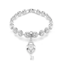 Kép 5/6 - Swarovski Idyllia: Charm Szív és kulcs Cry/Rhs