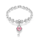 Kép 6/6 - Swarovski Idyllia: Charm Szív és kulcs Cry/Rhs