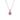 Swarovski Birthstone: Nyaklánc July Red/Rhs
