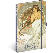 Realsystem Design notesz, vonalas - Alphonse Mucha - Music