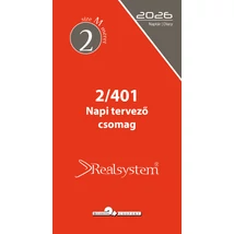 Realsystem éves napi kiegészítő csomag M, 2026 - fehér