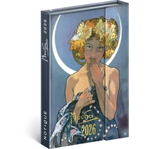 Realsystem Mágnessel záródó heti naptár, 2026 - Alphonse Mucha