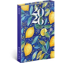 Realsystem Mágnessel záródó heti naptár, 2026 - Lemons