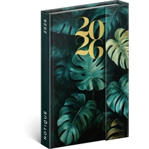 Realsystem Mágnessel záródó heti naptár, 2026 - Monstera