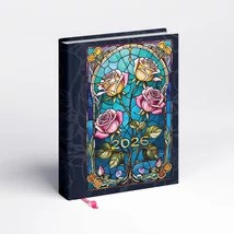 Realsystem Librobello - Kalendárium hölgyeknek 3D lakk+élfestés, 2026 - Ólomüveg