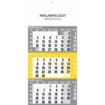 Realsystem Speditőr naptár, 12 lapos, 2026 - Sárga