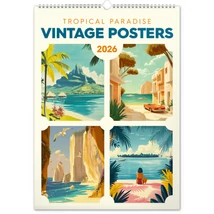 Realsystem Falinaptár, 2026 - Vintage Posters - Tropical Paradise Realsystem Falinaptár, 2026 - Vintage Posters - Tropical Paradise