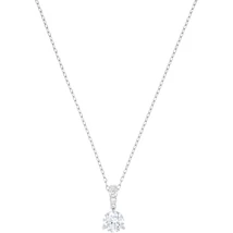 Swarovski Solitaire:Nyaklánc 7Mm Czwh/Rhs