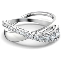 Swarovski Twist: Gyűrű Rows Czwh/Rhs 52